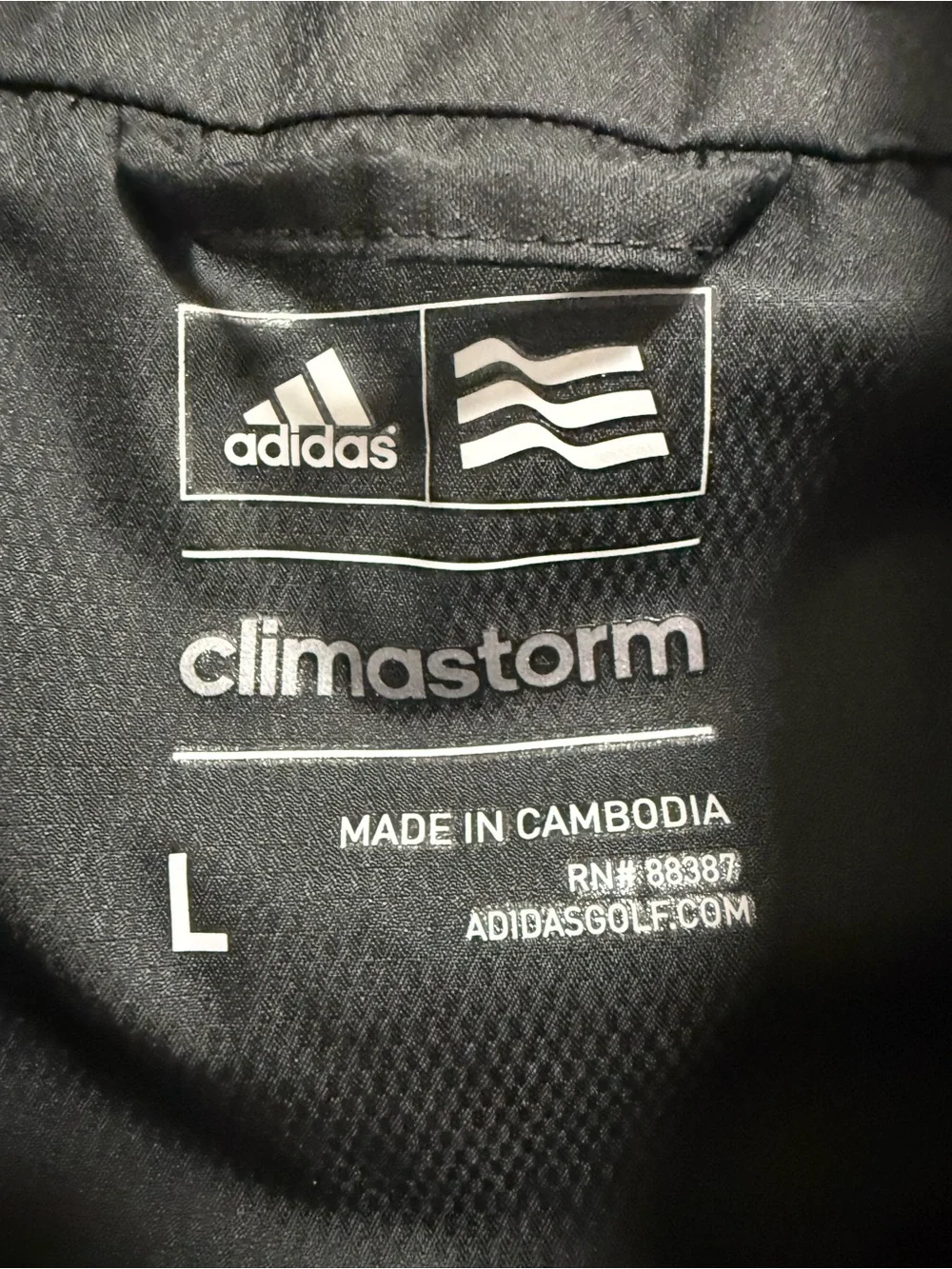 adidas Men's Climastorm Provisional Short Sleeve Rain Jacket Windbreaker Large